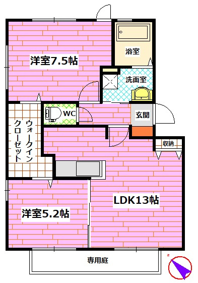 シャトレー東雲の間取り