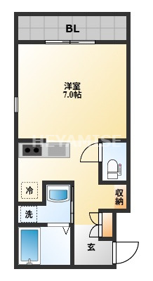 メゾンカルムの間取り