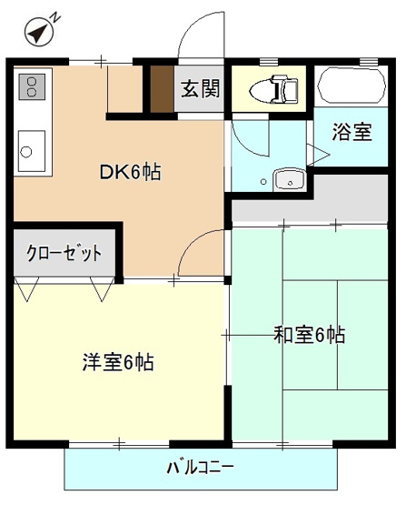 【間取り】 | 長井ハイツ