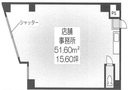 尼崎市南塚口町６丁目の店舗事務所の間取り