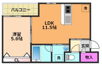ルシアコート柳川の間取り