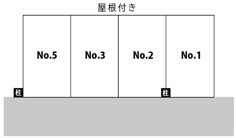 岩崎駐車場の区画図