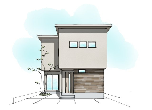 野洲市栄　新築戸建の外観