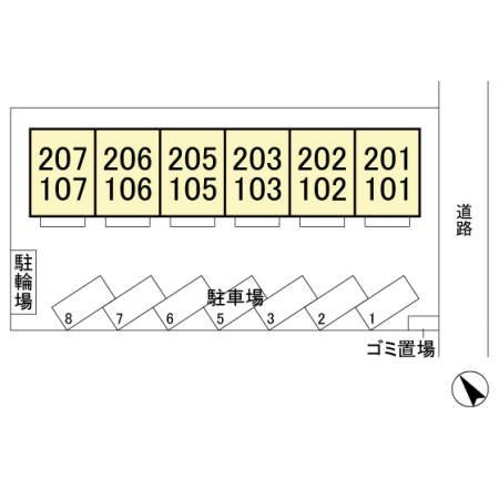 マノワール平松の区画図