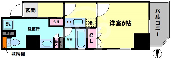 リーガル南船場Ⅲの間取り|リーガル南船場ⅠⅠⅠ　間取り