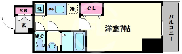 プレサンス堺筋本町駅前シェルの間取り|プレサンス堺筋本町駅前シェル　間取り