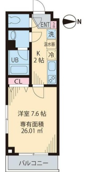 市川市伊勢宿のアパートの間取り