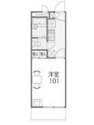 レオパレスメルベーユの間取り