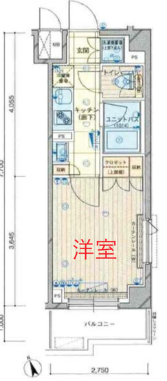【間取り】 | ルーブル仲六郷弐番館