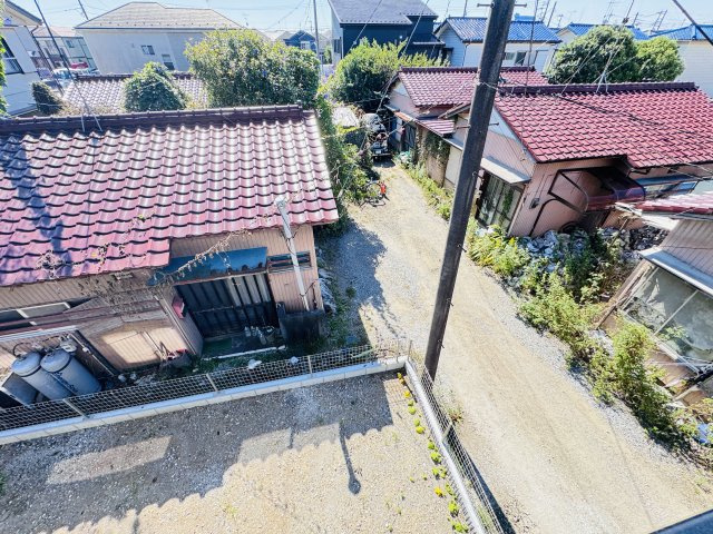 松戸市栄町西１丁目新築戸建【古ヶ崎小学校：6分】の展望|バルコニーより南側眺望・南側庭スペースにつき日当たり良好♪