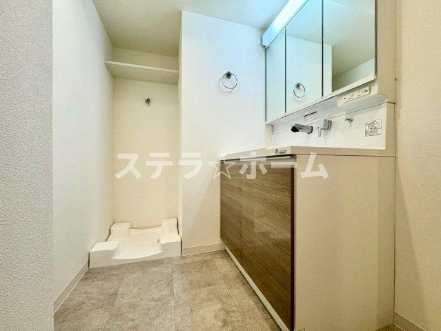 千里丘ビューハイツの独立洗面台|使いやすい独立洗面台です