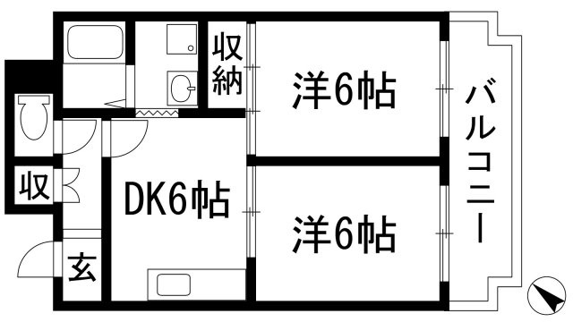 【間取り】 | ブランコート池田