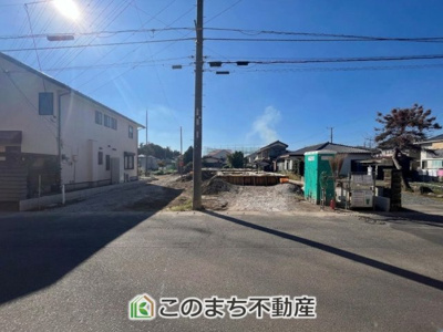 【外観】 | CRADLE GARDEN小山市西城南第7　 | 建築中現地写真（同社施工完成物件・モデルハウスがご見学いただけます）