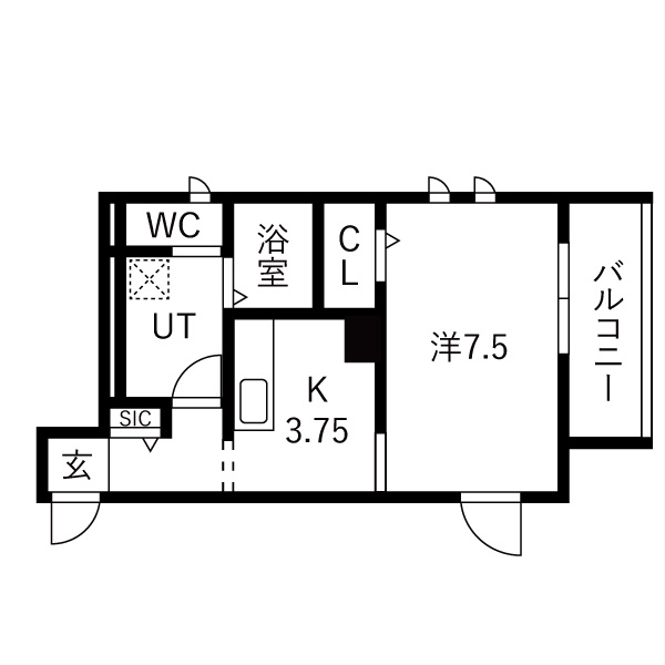 アヴニール西新町の間取り