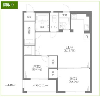 【間取り】 | コーポ根岸
