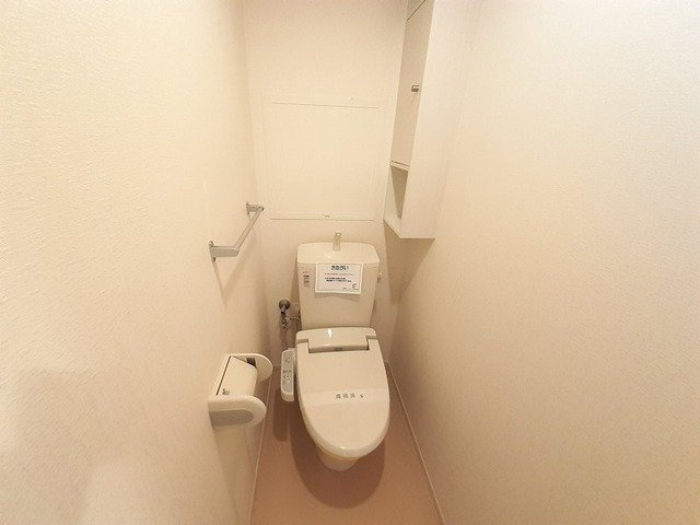 アメニティ下石田Ⅱのトイレ|落ち着いた色調のトイレです