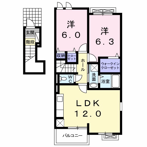 グレイスフル高蔵Ⅲの間取り