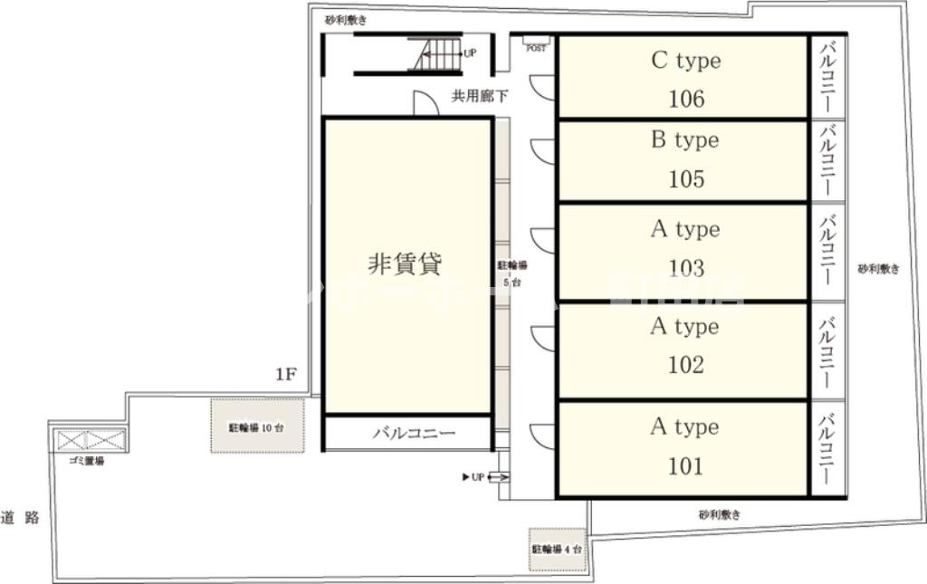 リブリ・フローラルコート※初期費用分割後払いサービス利用可能物件の区画図