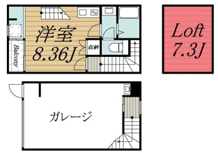 【間取り】 | SKガレジオ小林　Ⅱ