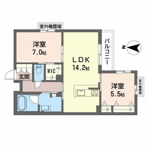Ｐｒｅｃｉｏｕｓ千里丘東の間取り
