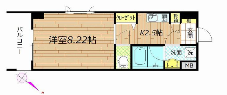 プレイスＫの間取り