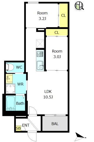 【間取り】 | REGALEST伝馬町南