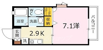 広島市安佐南区古市４丁目のアパートの間取り