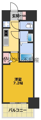 【間取り】 | プレサンス上前津エレスタ | 間取りです。