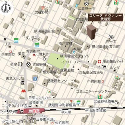 【地図】 | コリーヌ　ド　ヴァレー武蔵野