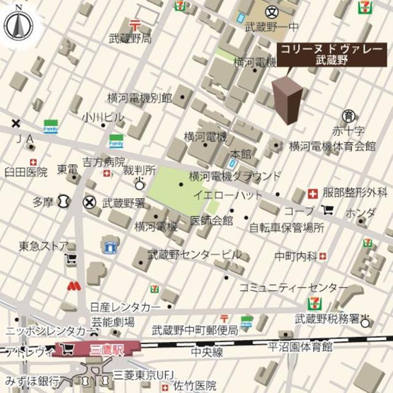 【地図】 | コリーヌ　ド　ヴァレー武蔵野