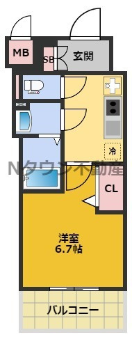 【間取り】 | プレサンス上前津エレスタ | 間取りです