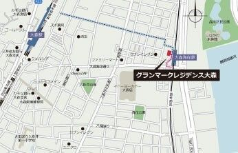 【地図】 | Ｇｒａｎｄ　Ｍａｒｋ　Ｒｅｓｉｄｅｎｃｅ大森