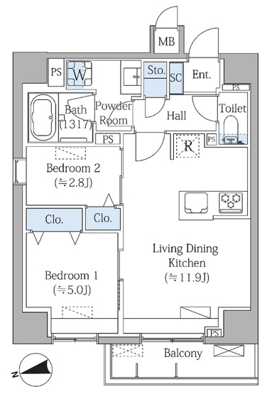 【間取り】 | Ｇｒａｎｄ　Ｍａｒｋ　Ｒｅｓｉｄｅｎｃｅ大森