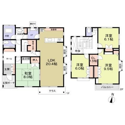 【間取り】 | 成瀬８丁目戸建て