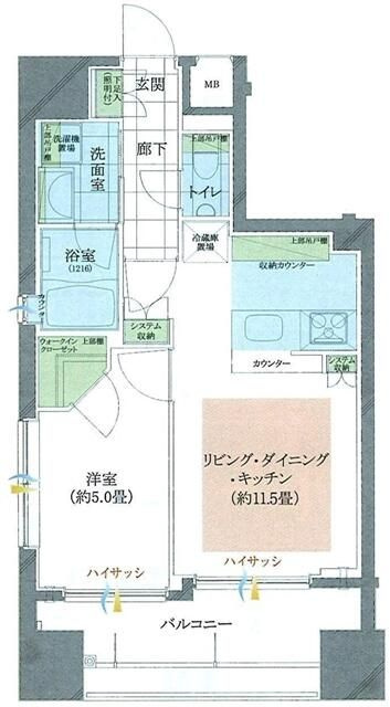 ソルフィエスタ御徒町ベレッツァの間取り