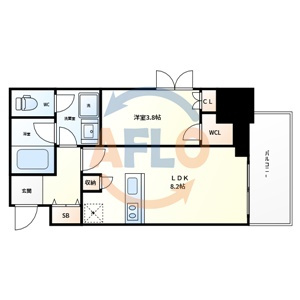 ルフォンプログレ堺筋本町タワーレジデンスの間取り|ルフォンプログレ堺筋本町タワーレジデンス　間取り