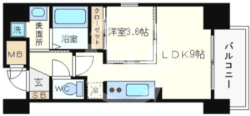 アクアプレイス南堀江の間取り|アクアプレイス南堀江　間取り