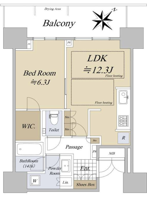 グランドメゾン上町台レジデンスタワーの間取り|グランドメゾン上町台レジデンスタワー　間取り