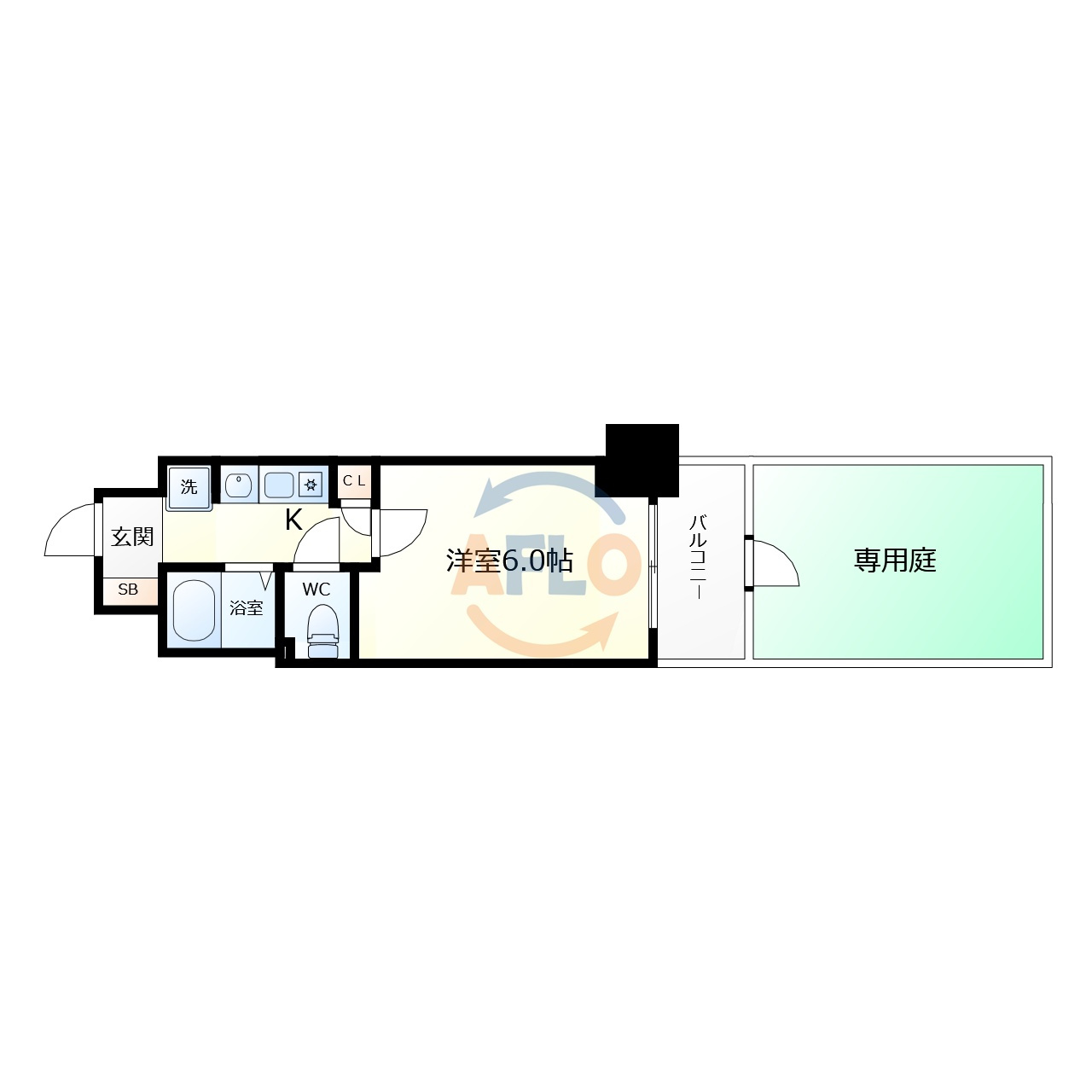 エステムコート心斎橋アルテール　南小学校区の間取り|エステムコート心斎橋アルテール　間取り