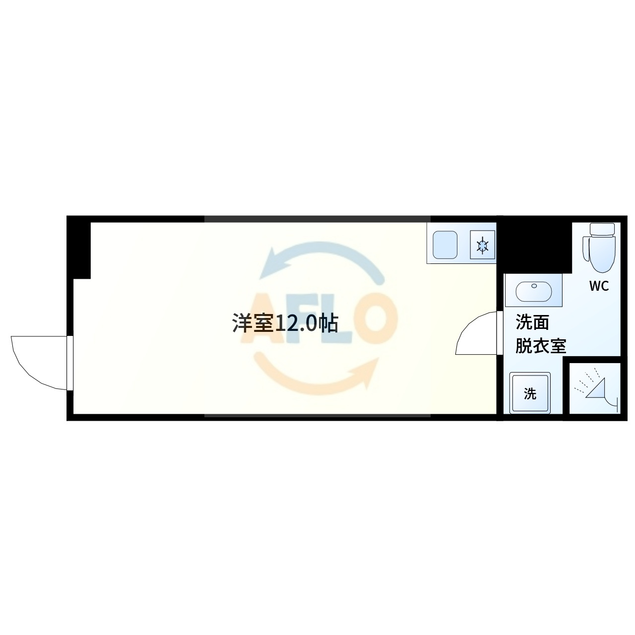 ハレレア谷町Ⅻ(仮称)の間取り|ハレレア谷町Ⅻ(仮称)　間取り