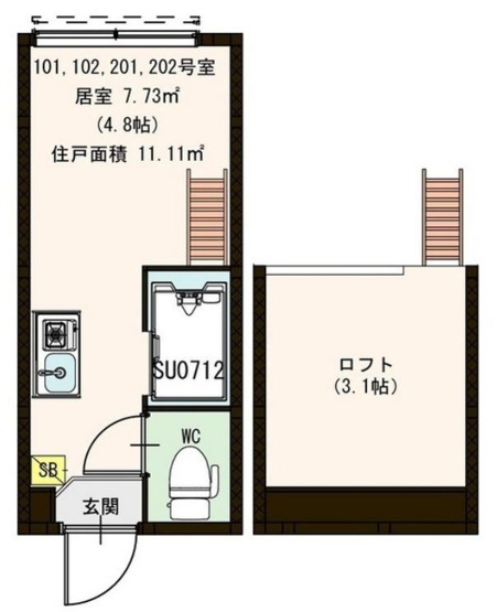 【間取り】 | ハーモニーテラス阿佐谷南