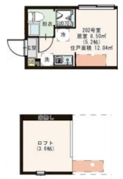 練馬区北町１丁目のアパートの間取り