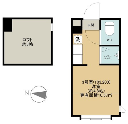 葛飾区西新小岩４丁目のアパートの間取り