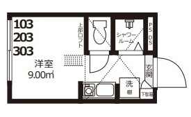 新宿区上落合３丁目のアパートの間取り