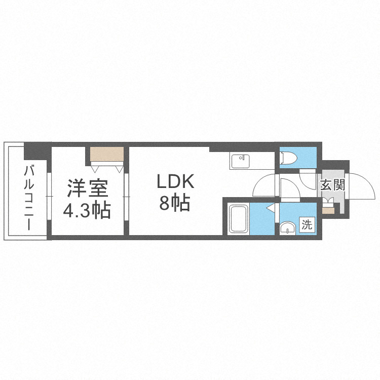 Jino花園町の間取り
