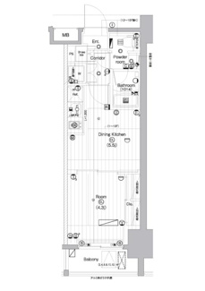 【間取り】 | PREMIUM CUBE 亀戸