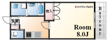 シャトーパルモア阪急六甲の間取り