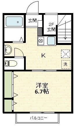 メゾン・ド・ライフの間取り|間取りです。