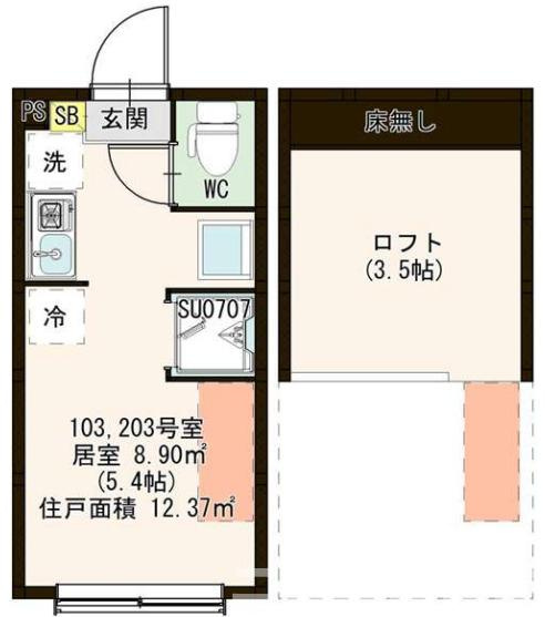 練馬区貫井４丁目のアパートの間取り