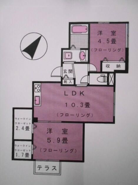 Ａｕｂｅ三軒茶屋の間取り